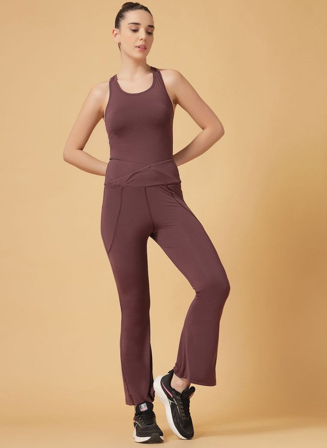 CUKOO High-Rise Slim-Fit Rapid-Dry Flare Tights - Image 5